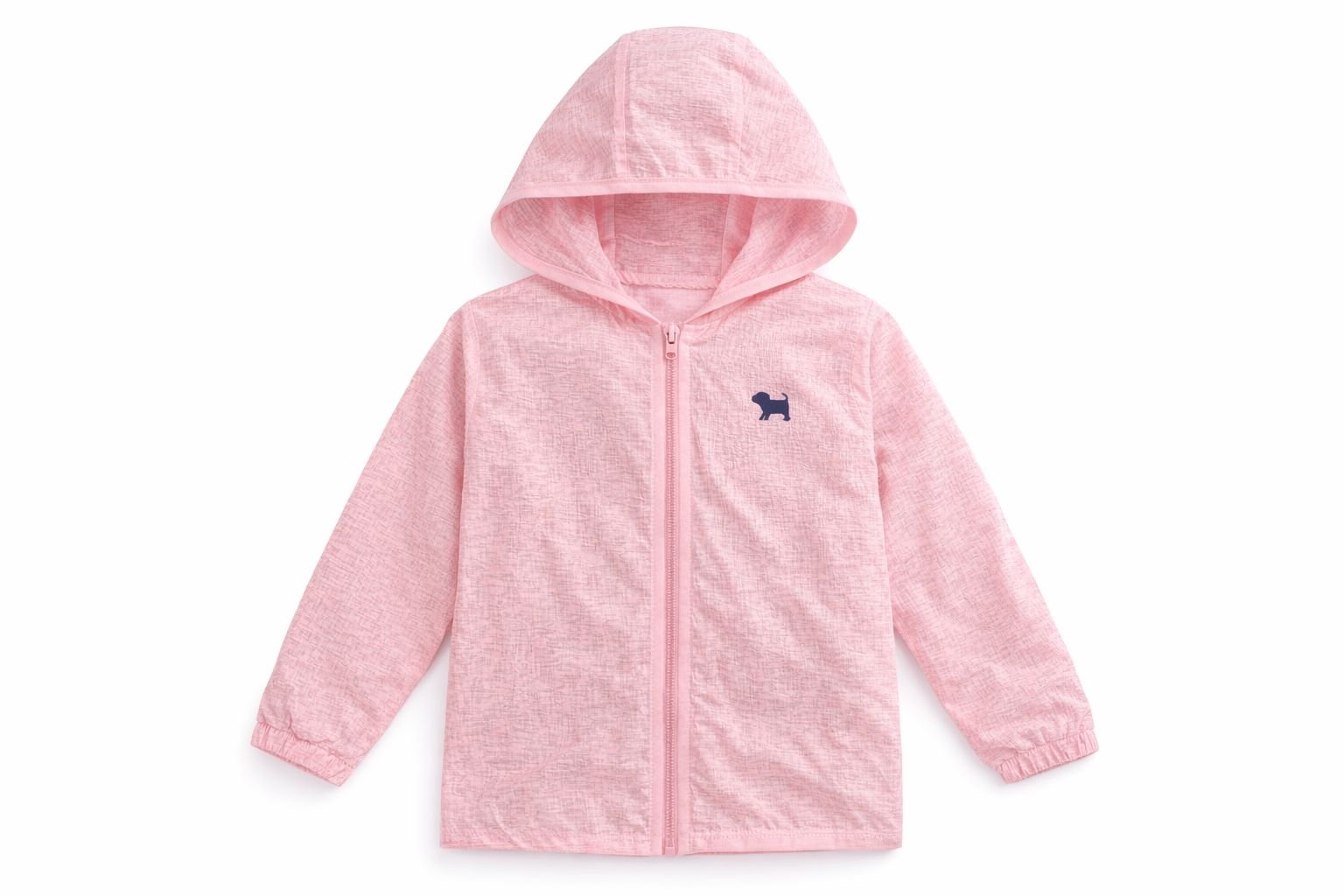 CHAQUETA CON CIERRE Y GORRO